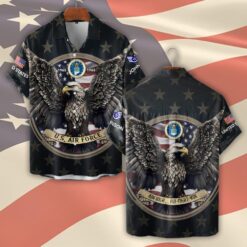 US Air Force , Remember - Honor - Respect - Short Sleeve Button Shirt