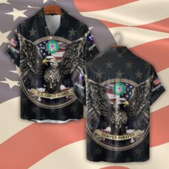 US Coast Guard, Honoring All Who Served - Short Sleeve Button Shirt