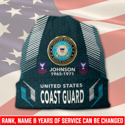 US Coast Guard, American By Birth, Veteran By Choice - Full-Printed Beanie Hat