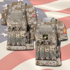 US Marine Corps, Proud Veteran - T-Shirt