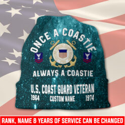 US Coast Guard, E 6 Gold - Full-Printed Beanie Hat