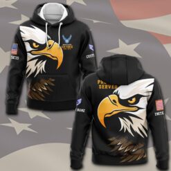 US Air Force , Service Before Self - Hoodie