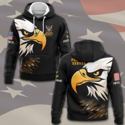 US Navy, E 7 Red - Hoodie