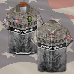 US Army, Once A Soldier, Always A Soldier - Short Sleeve Button Shirt