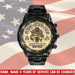 US Army, All Gave Some, Some Gave All - Black Stainless Steel Watch