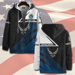 US Air Force , E 8 Air Force Senior Master Sergeant - Zip Hoodie