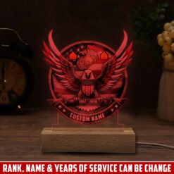 US Marine Corps, The Few, The Proud - Personalized Led Lamp