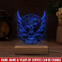 US Navy, Served With Pride - Personalized Led Lamp