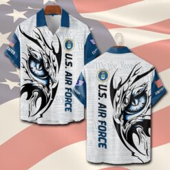 US Air Force , We Own The Sky - Short Sleeve Button Shirt