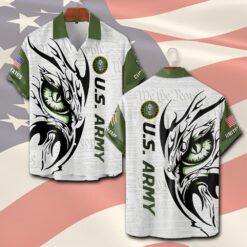 US Army, Duty, Honor, Country - Short Sleeve Button Shirt