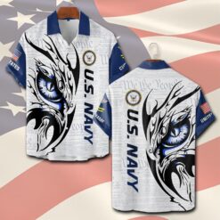 US Navy, E 5 Red - Short Sleeve Button Shirt