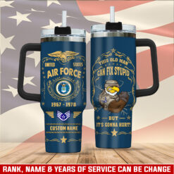 US Air Force , E 7 Air Force Master Sergeant - Stainless Steel Tumbler 40oz
