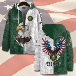 US Army, Proud Veteran - Zip Hoodie