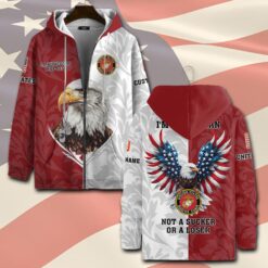 US Marine Corps, Remember - Honor - Respect - Zip Hoodie