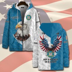 US Coast Guard, E 4 Gold - Zip Hoodie