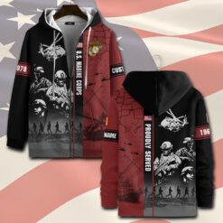 US Marine Corps, Defender of Freedom - Zip Hoodie