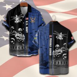 US Navy, The Sea is Ours - Short Sleeve Button Shirt