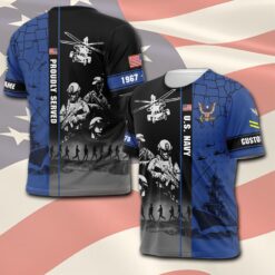 US Navy, Land Of The Free, Because Of The Brave - T-Shirt