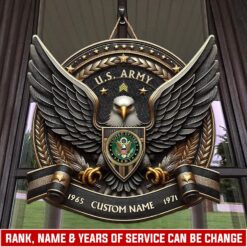 US Army, This We’ll Defend - 2 Layers Wooden Sign 8x8in