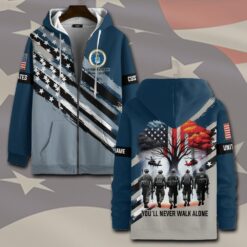 US Air Force , Proud Veteran - Zip Hoodie