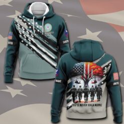 US Coast Guard, Honor, Duty, Service - Hoodie