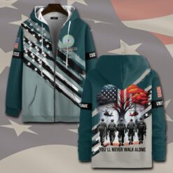 US Coast Guard, I Walked The Walk - Zip Hoodie