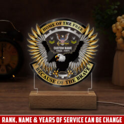US Navy, No One Gets Left Behind - Personalized Led Lamp