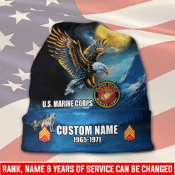 US Marine Corps, W 3 Marines Chief Warrant Officer 3 - Full-Printed Beanie Hat