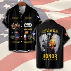 Air Force Badge, Once An Airman, Always An Airman - Short Sleeve Button Shirt