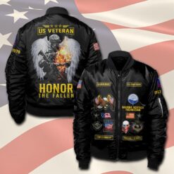 Coast Guard Rating, Freedom Over Fear - Bomber Jacket