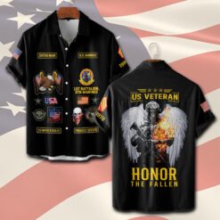 Marine Battalion, No One Gets Left Behind - Short Sleeve Button Shirt