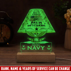 US Navy, E 9 Gold - Personalized Led Lamp