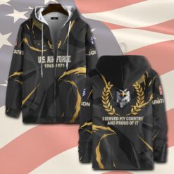 US Air Force , Once An Airman, Always An Airman - Zip Hoodie