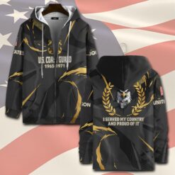 US Coast Guard, Honoring All Who Served - Zip Hoodie