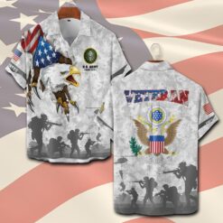 US Army, Defender of Freedom - Short Sleeve Button Shirt