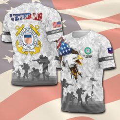 US Coast Guard, Honoring All Who Served - T-Shirt