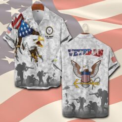 US Navy, Once A Sailor, Always A Sailor - Short Sleeve Button Shirt