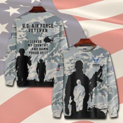 US Air Force , Land Of The Free, Because Of The Brave - Sweatshirt