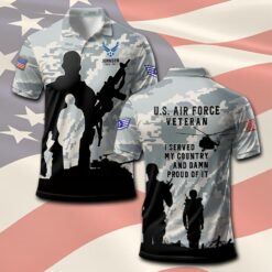 US Air Force , Freedom Over Fear - Polo Shirt