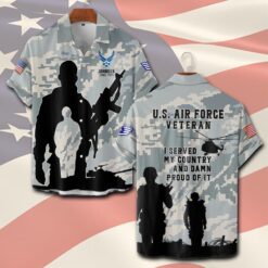 US Air Force , E 3 Air Force Airman First Class - Short Sleeve Button Shirt