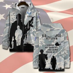 US Air Force , E 9 Air Force Chief Master Sergeant - Zip Hoodie