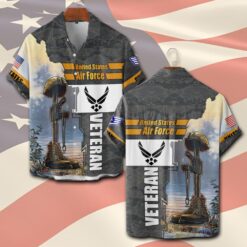 US Air Force , I Walked The Walk - Short Sleeve Button Shirt