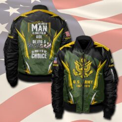 US Army, Proud Veteran - Bomber Jacket