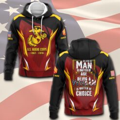 US Marine Corps, Land Of The Free, Because Of The Brave - Hoodie