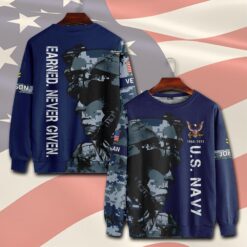 US Navy, E 2 Blue - Sweatshirt