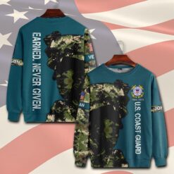 US Coast Guard, E 4 Red - Sweatshirt