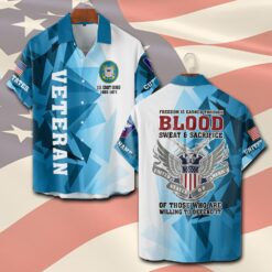 US Coast Guard, E 6 Red - Short Sleeve Button Shirt