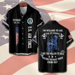 US Air Force , Defender of Freedom - Short Sleeve Button Shirt
