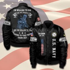 US Navy, E 5 Gold - Bomber Jacket