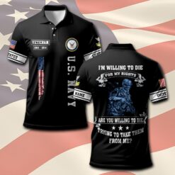 US Navy, American By Birth, Veteran By Choice - Polo Shirt